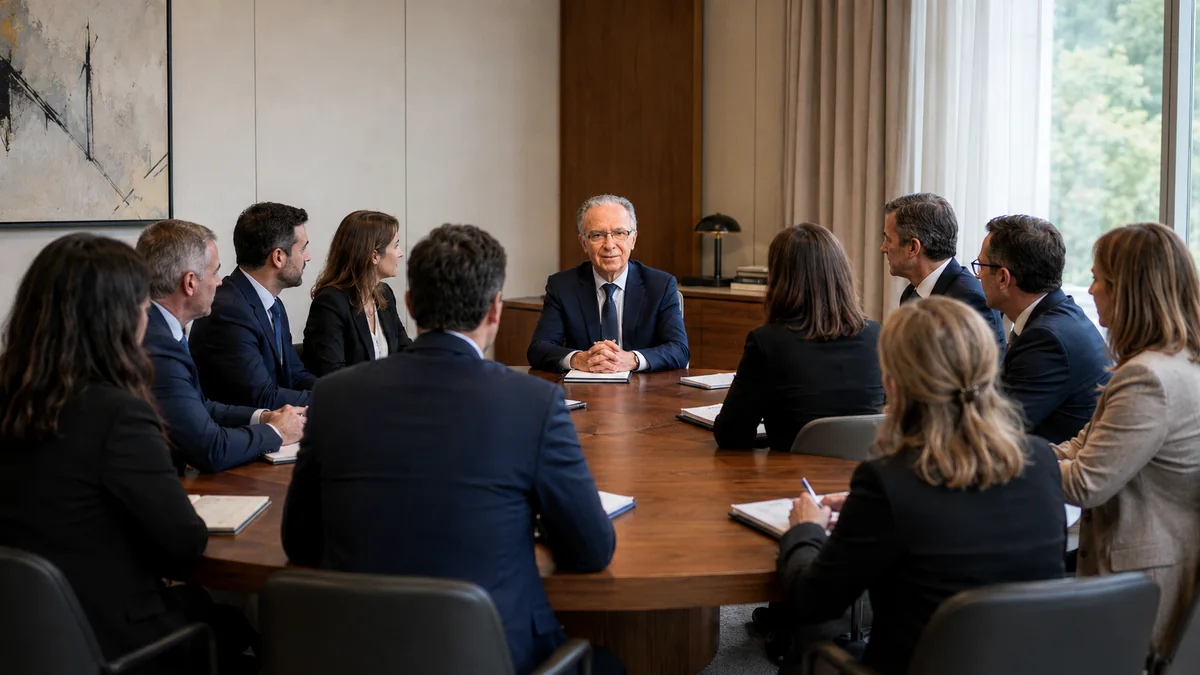 Réunion de travail collective